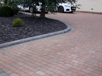 Block Paving with edging in North Wales
