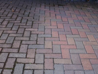 Jet washing driveways in North Wales