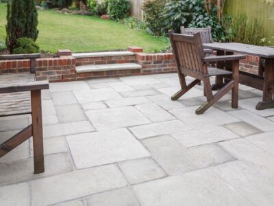 Natural stone patio ideas North Wales