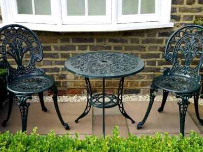 Garden patios in North Wales